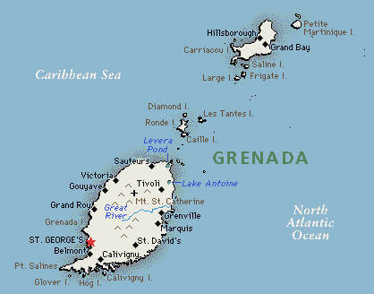 Grenada Political Map